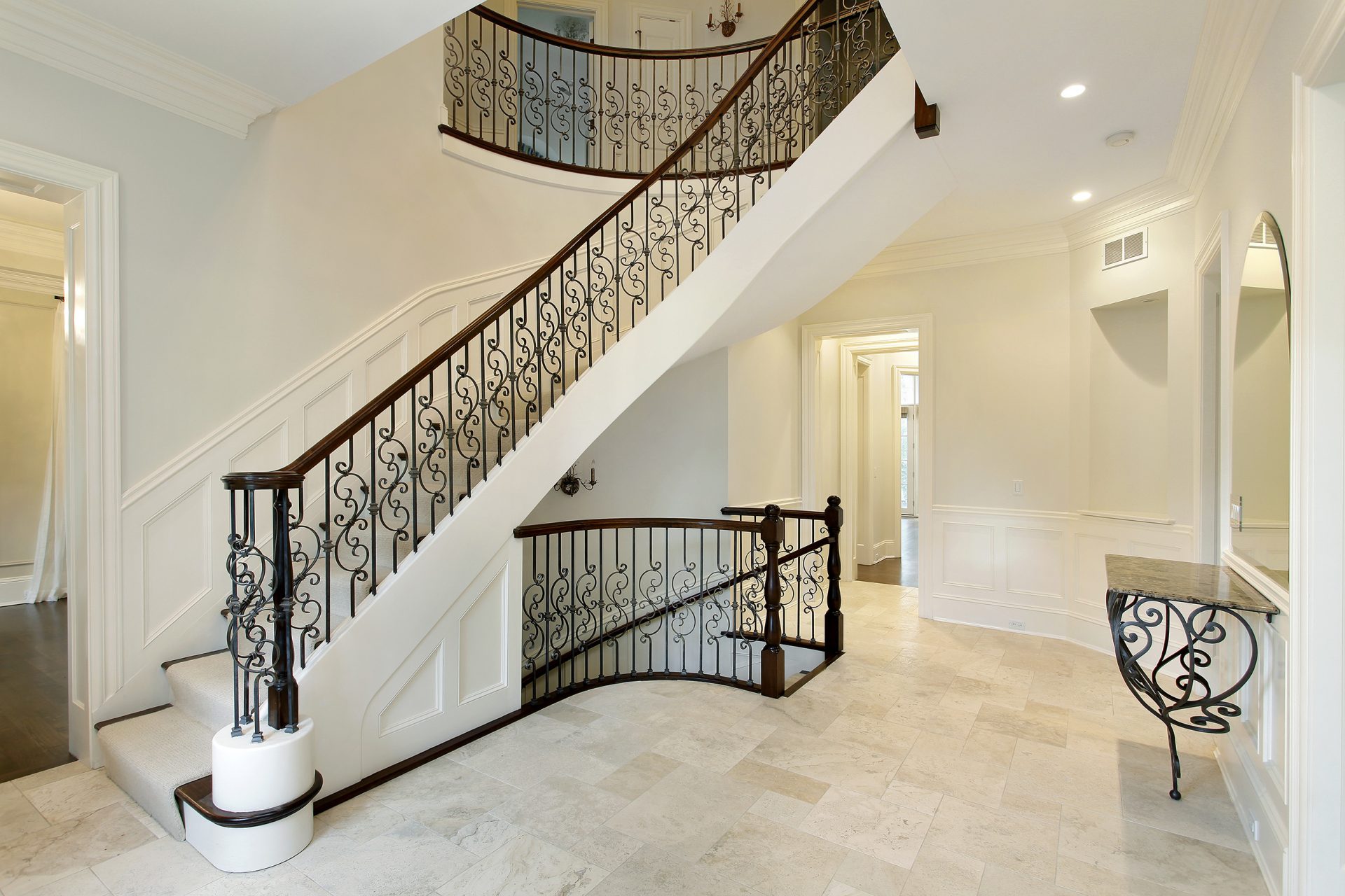 Luxury staircase installation